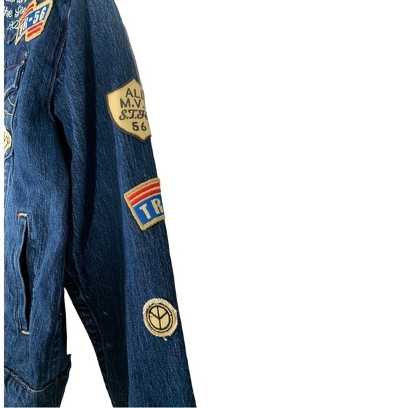 True Religion Oversized Jimmy Trucker Denim Jean Jacket Size Small - Picture 12 of 15